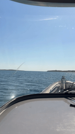 Boat journey recorded off Sardinian coast shows clear seas