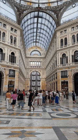 Exploring Galleria Umberto I and Naples streets on a June afternoon