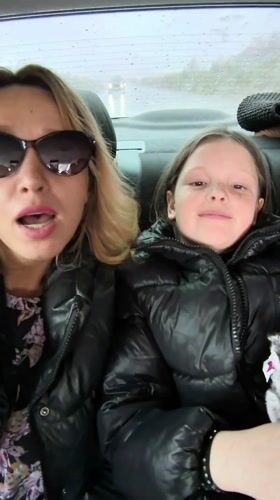 Woman records video with passengers in Krasnaya Gorka vehicle