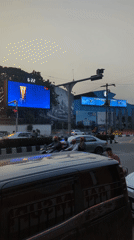 Busy intersection activity observed in Dhaka, Bangladesh