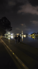 Evening Exercise Activity Observed Along Da Lat Waterfront