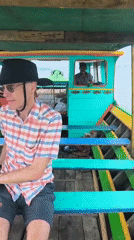 Boat tour along the Musi River during Silatnas X, Palembang