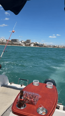 Boating excursion with helicopter sighting off Torremolinos coast
