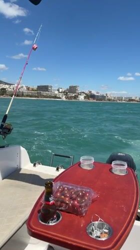 Boating excursion with helicopter sighting off Torremolinos coast