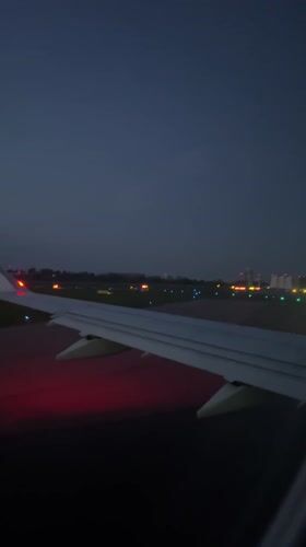 Aircraft on runway captured from interior view in Luxembourg