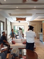 Music video shoot filmed in Ashvem villa with dancers