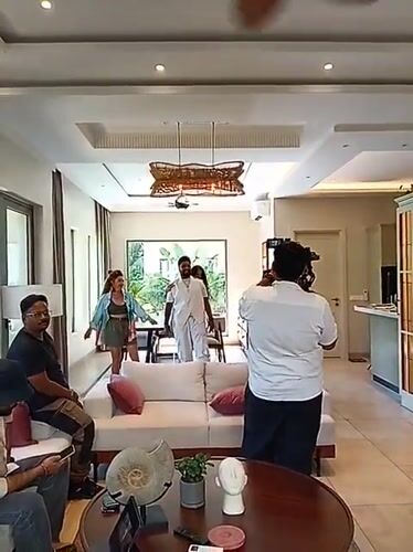 Music video shoot filmed in Ashvem villa with dancers