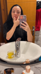 Bathroom beauty routine with rose water in Sharm El Sheikh