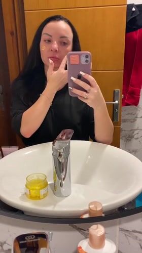 Bathroom beauty routine with rose water in Sharm El Sheikh