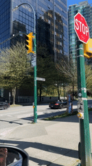 Regular Evening Street Activity Observed Downtown Vancouver