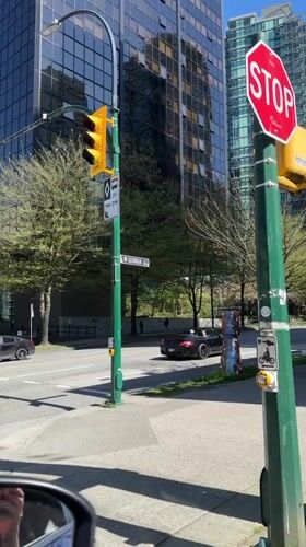 Regular Evening Street Activity Observed Downtown Vancouver