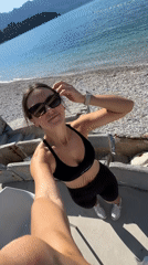 Morning fitness and beach scenes documented in Budva, Montenegro