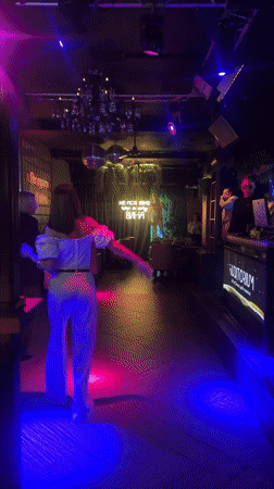 Women photographed at Russian nightclub during evening social outing