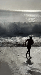 Morning life documented across beaches and streets in Kuta Selatan