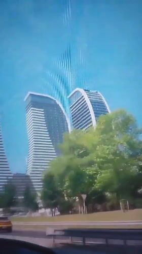 Morning commute captures Esenyurt cityscape from highway
