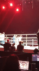 Combat sports event draws crowds in Bangkok early morning