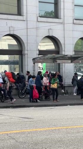 Street scenes documented across Vancouver neighborhood Saturday evening