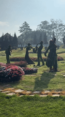 Elaborate Musical Topiary Garden Display Observed in Da Lat Vietnam