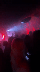 Paris nightclub scene captured during early morning hours