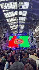 Concert with LED light show draws crowd in La Mulatière