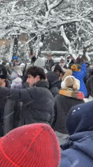 Snow brings crowds to Washington Square Park for winter fun