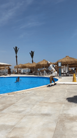 Resort guests enjoy sunny morning at Al Ahia' beach resort