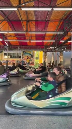Fairground activities documented across Podgorica during sunny afternoon