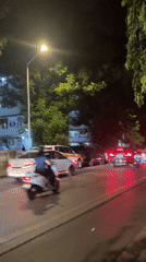 Evening traffic scenes documented across Mumbai streets