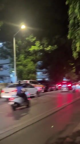 Evening traffic scenes documented across Mumbai streets
