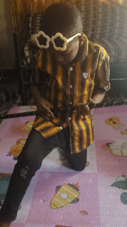 Man and child photographed in casual moment in Narayi