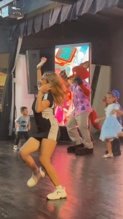 Nighttime stage show in Porlamar blends kids' characters and Thriller performance