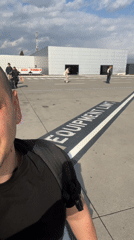Morning travel activity documented at Podgorica Airport, Montenegro