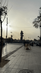 Morning scenes captured in Barcelona: street sidewalk and marina yachts