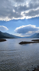 Lake view with mountains and sunlight in Kordon Baigazan