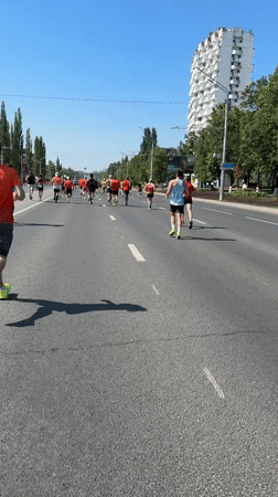 Marathon race underway in Ufa, Russia Saturday morning
