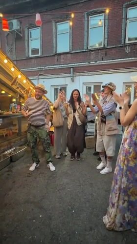Street festival in Krasnoyarsk: grilling, DJs, and afternoon crowds