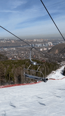Early morning ski resort activity captured at Bobrovy Log