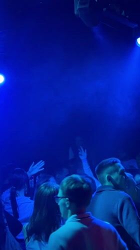 DJs perform at crowded Moscow nightclub in early morning