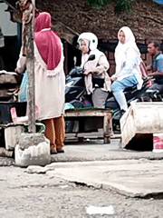 Daily life scenes documented in Lhokseumawe, Indonesia