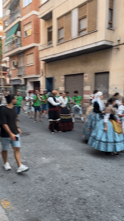 Traditional Valencian procession winds through Alicante streets