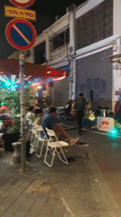 Live music and street life on a Tel Aviv night