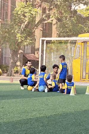 Children's soccer training session held in Mumbai