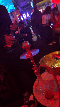 Evening hookah lounge gathering documented in Cape Town
