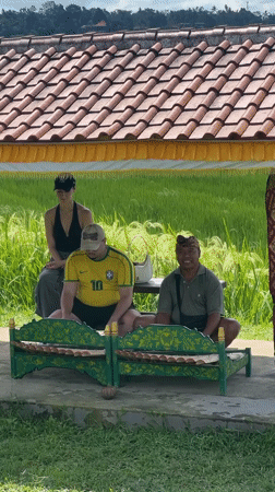 Daily life documented in Indonesian rice farming village