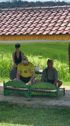 Daily life documented in Indonesian rice farming village