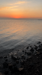 Kite flyer enjoys sunset moment on Vladivostok beach