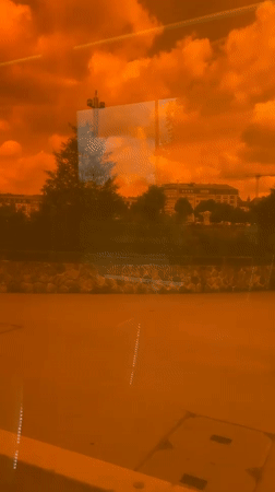 Morning scenes captured across Luxembourg City warehouses and storefronts