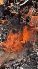 Trash fire burns in Gura Top, Nigeria