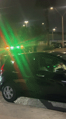 Police vehicles with flashing lights spotted on Arica street
