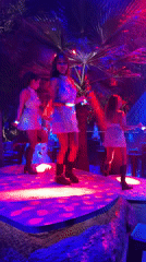 Nightclub night in Baan Lamai: performers, DJ, and foosball